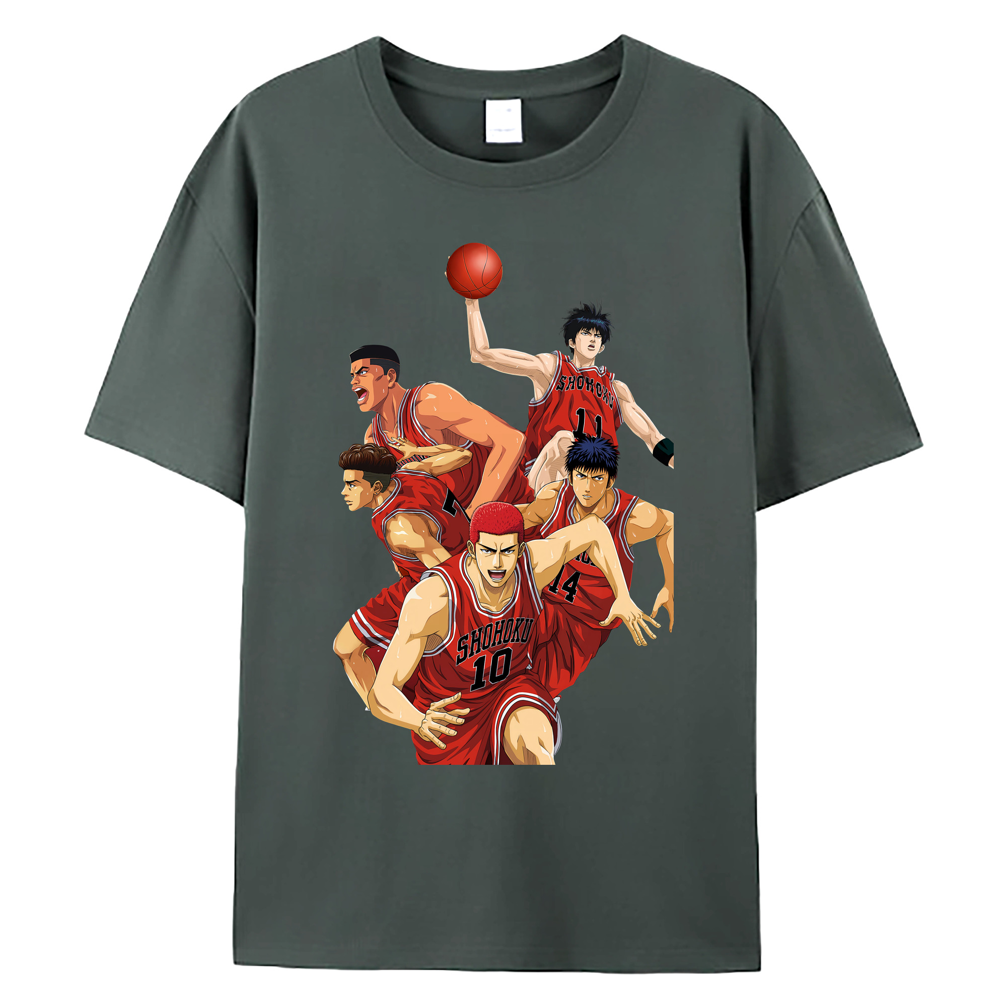 （画像用） SLAM DUNK／スラムダンク 綿100％ メンズ半袖Tシャツ｜肌触りやわらか＆通気性